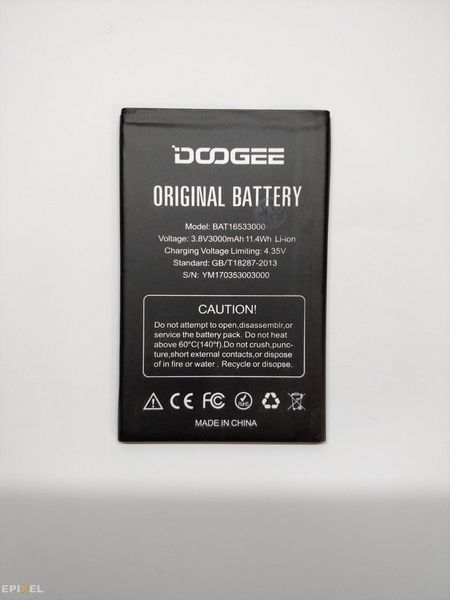 Акумулятор DOOGEE X9 Pro 3000 mAh EPX656547230 фото